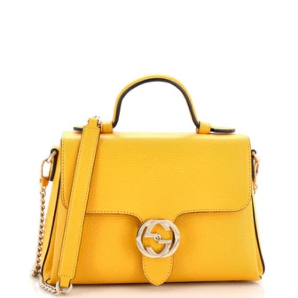 Authentic *New* Gucci Yellow Crossbody - Picture 2 of 10